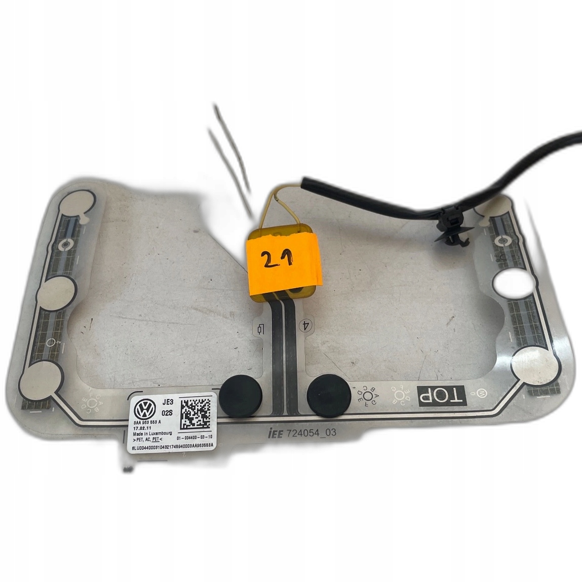 Sensor zajecia SITZ Volkswagen Passat B7 3AA963553A