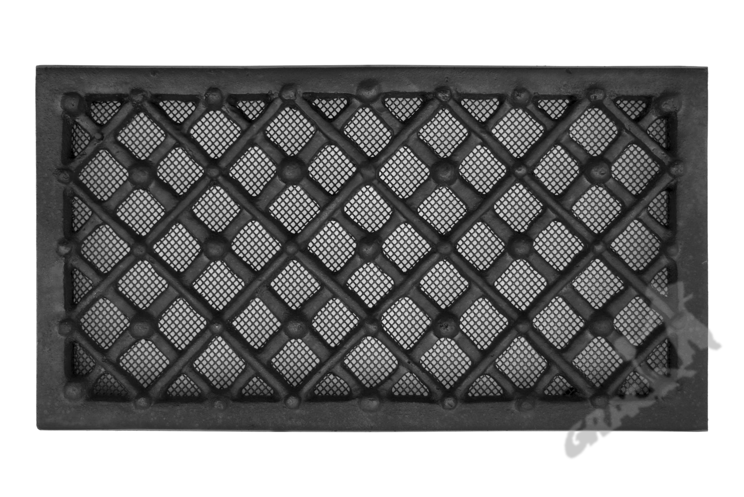Kratka Wentylacyjna P02A 17X30 CM Z Siatką Żeliwna Retro Wylot
