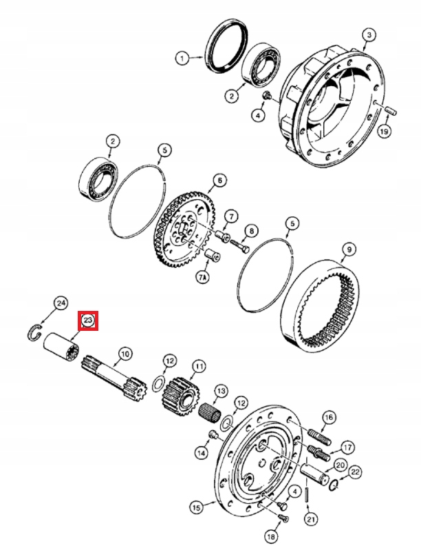 ШЛИЦЕВАЯ ВТУЛКА CASE NEW HOLLAND 580LE 196092A1
