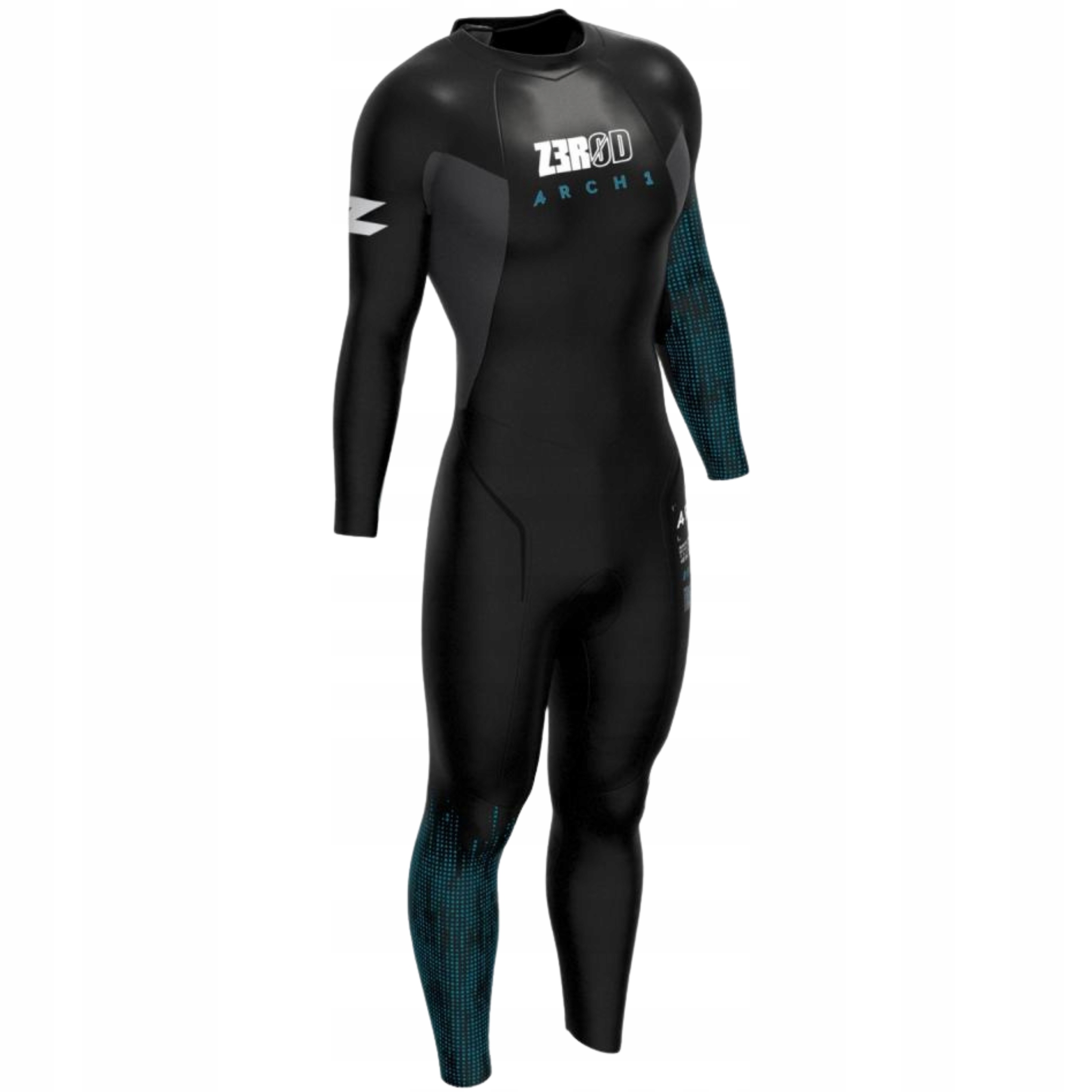 Pianka do Pływania Męska Zerod Archi Black/Blue L Długa Triathlonowa