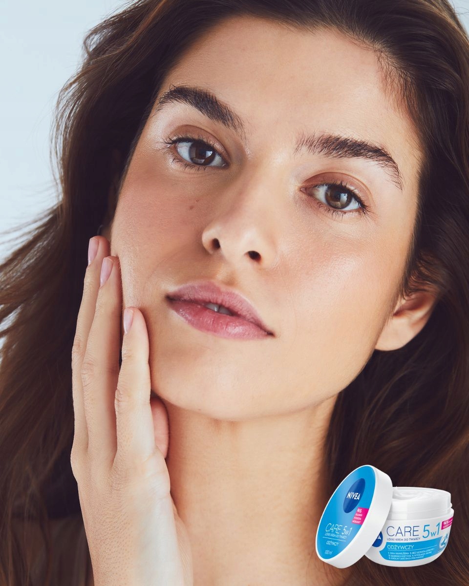 Krem do twarzy nawilżający NIVEA CARE 5w1 100ml Typ skóry Do wszystkich typów skóry
