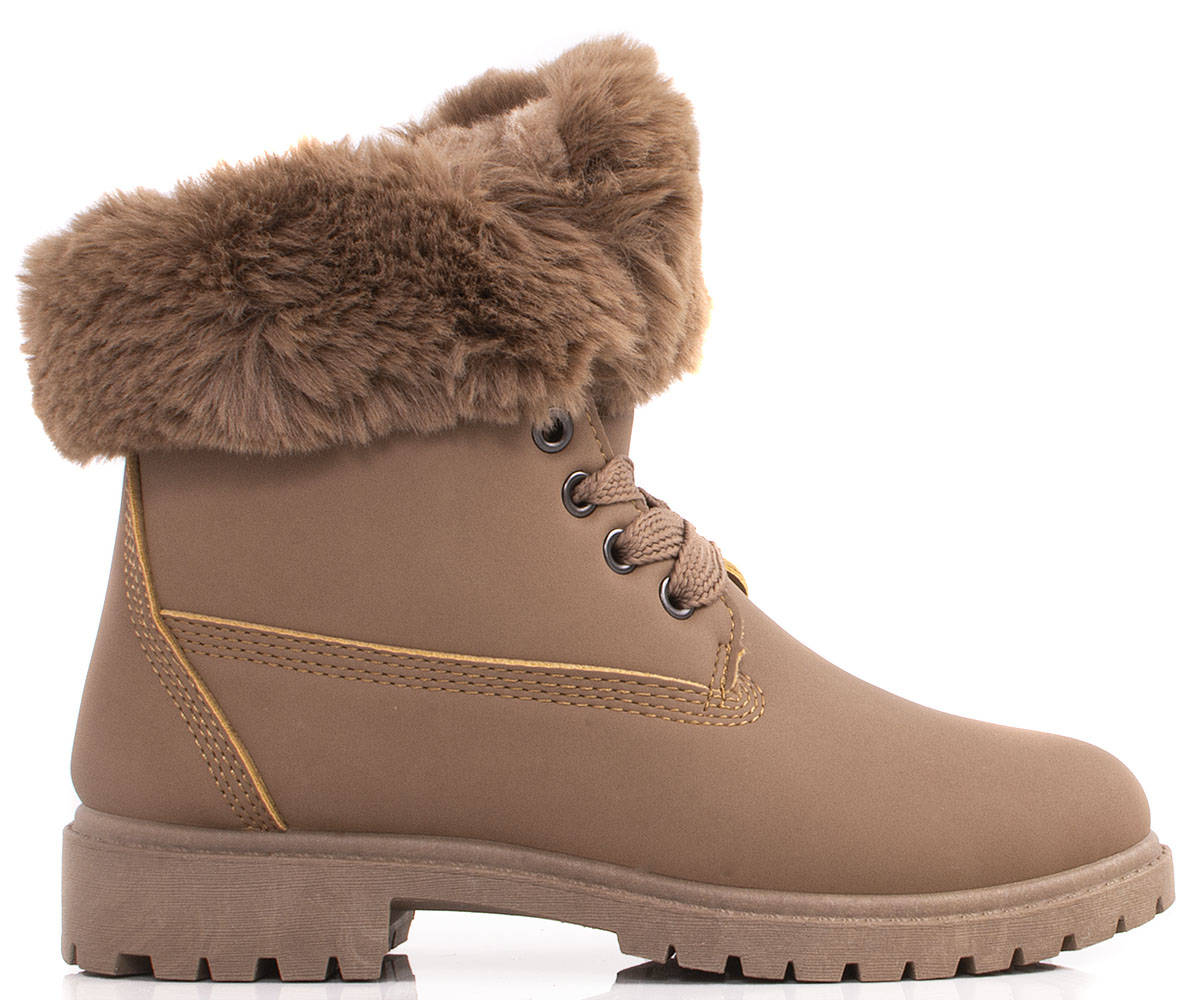 

6150 Khaki Ocieplane Traperki Botki Timberki 39