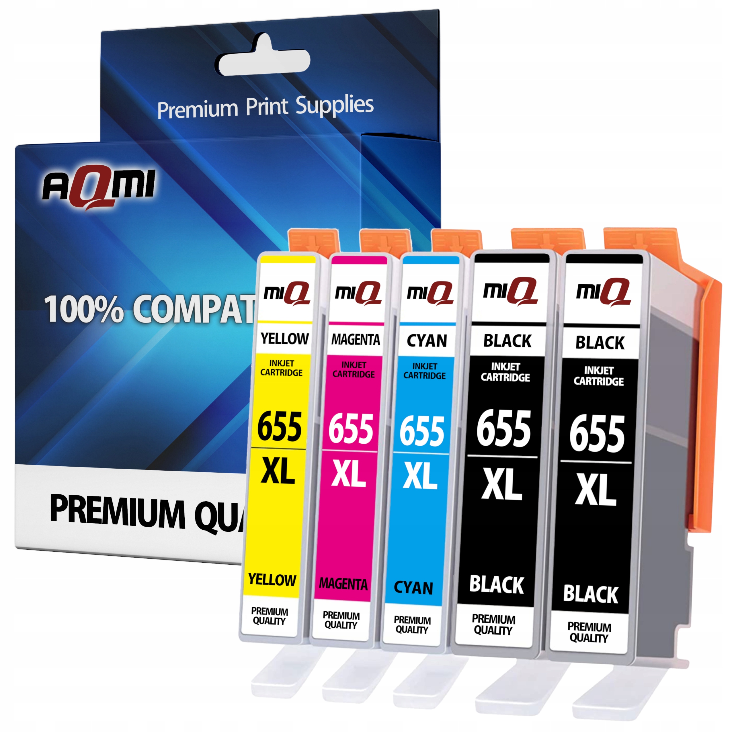 

5x Tusz Do Hp 655 Deskjet Advantage 3525 4615 5525