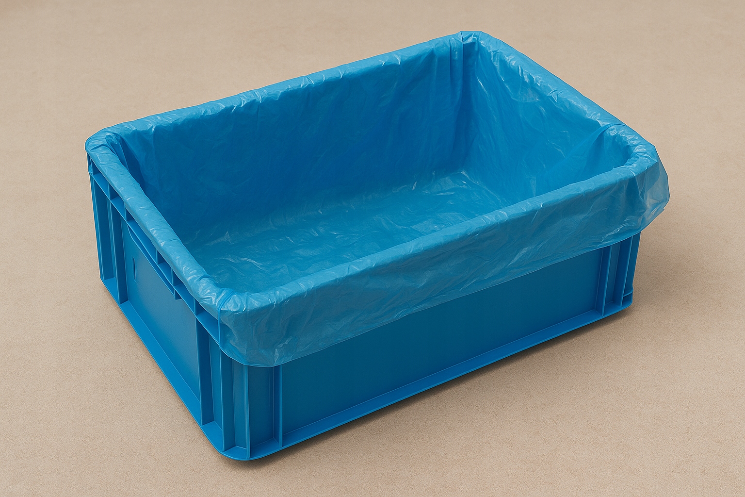 500 szt. Worki do pojemników Euro E2 E3 niebieskie 8mic.