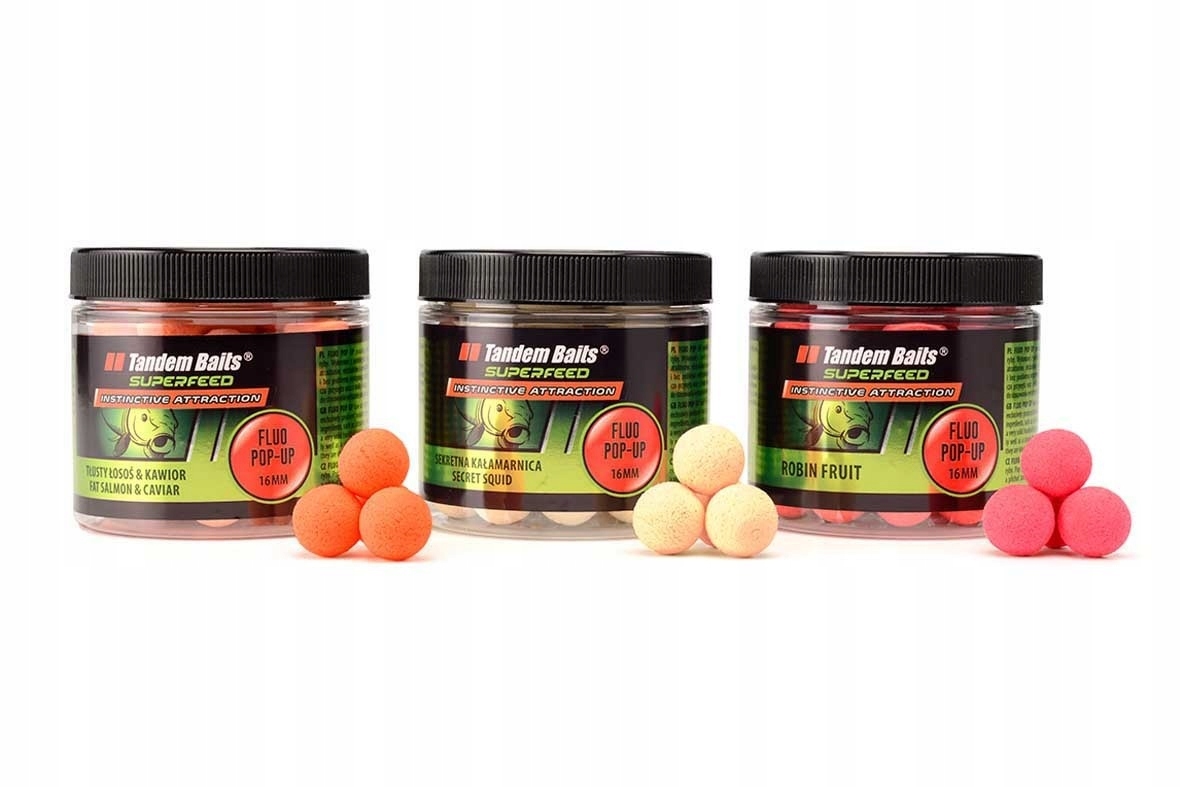 Tandem Baits Sf Fluo Pop Up 16mm Chili Robin Red