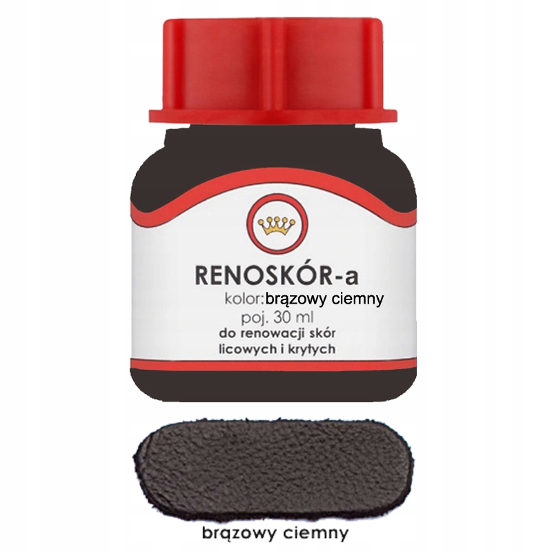 

Renoskór Farba Lakier Do Skóry Brązowy Ciemny 30ML