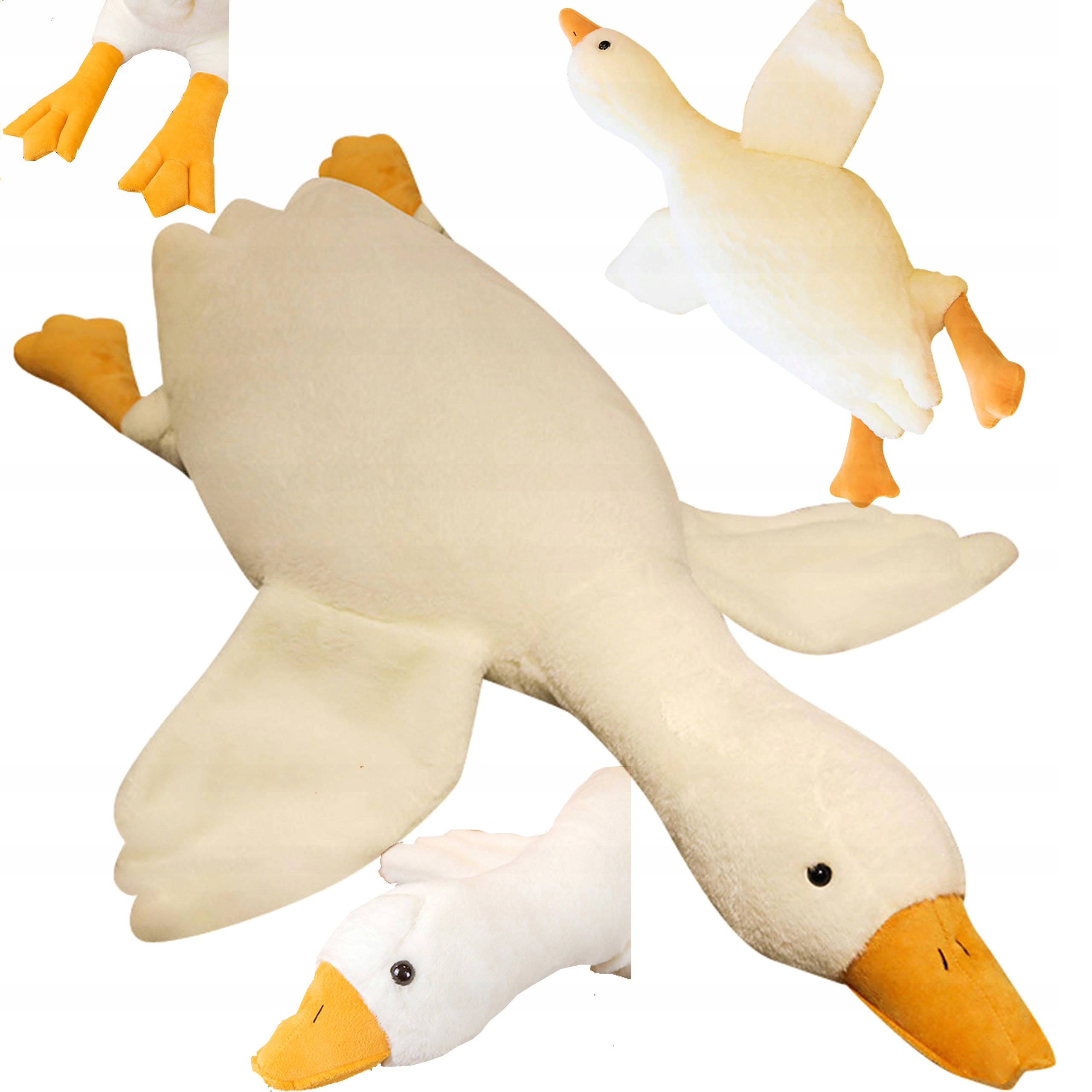 

Gęś Kaczka Maskotka Poduszka Pluszak 90 CM Duża