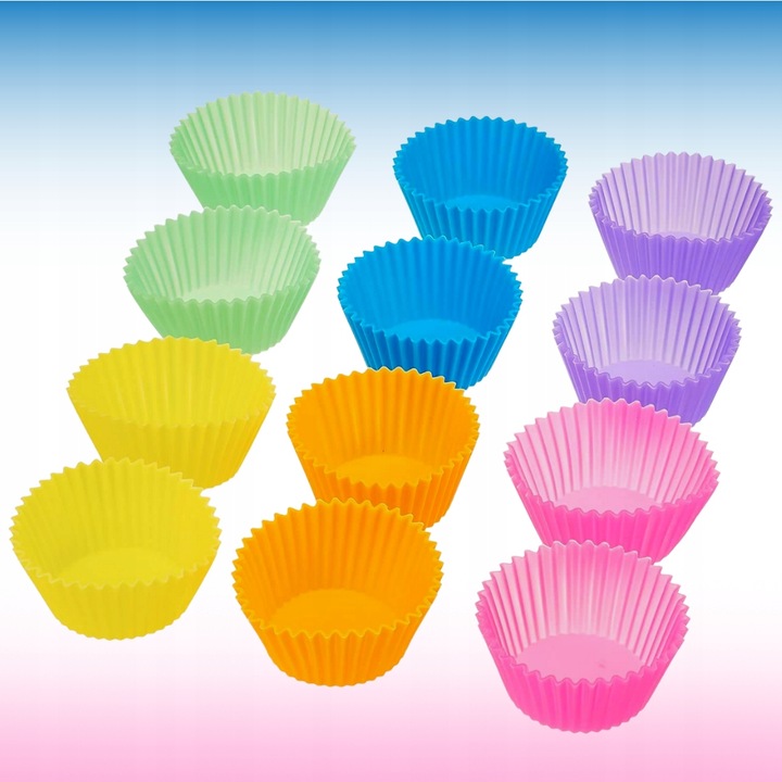 FOREMKI SILIKONOWE BABECZKI MUFFINY ZESTAW 10 SZT Rodzaj forma do muffinek