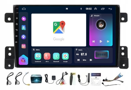 Rádio Navigácia Suzuki Grand Vitara 2005-14 Carplay Android 8GB 128GB Sim