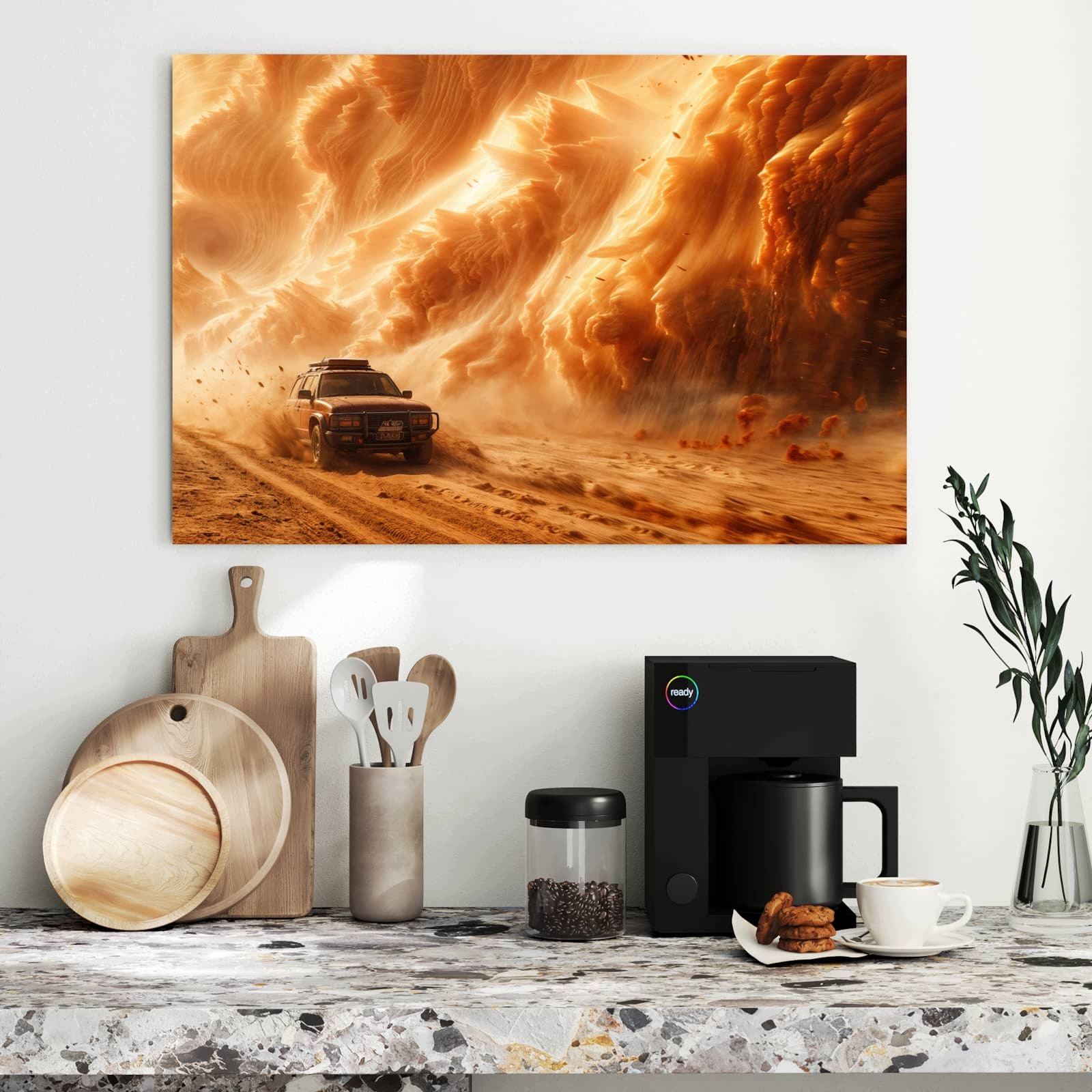 Magnetická tabule Burza piasková Jeep Przygoda 90 × 60 cm