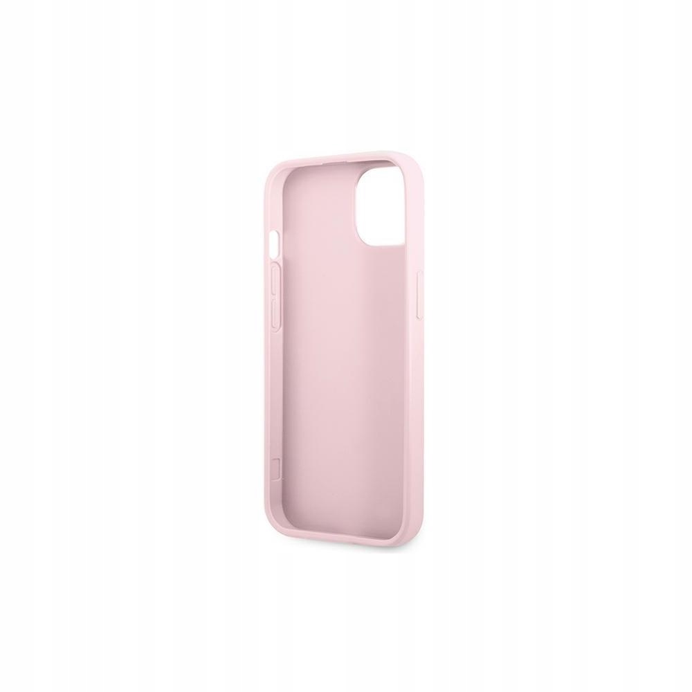 Etui Guess Saffiano Hot Stamp Metal Logo na iPhone 13 mini fioletowe Guess