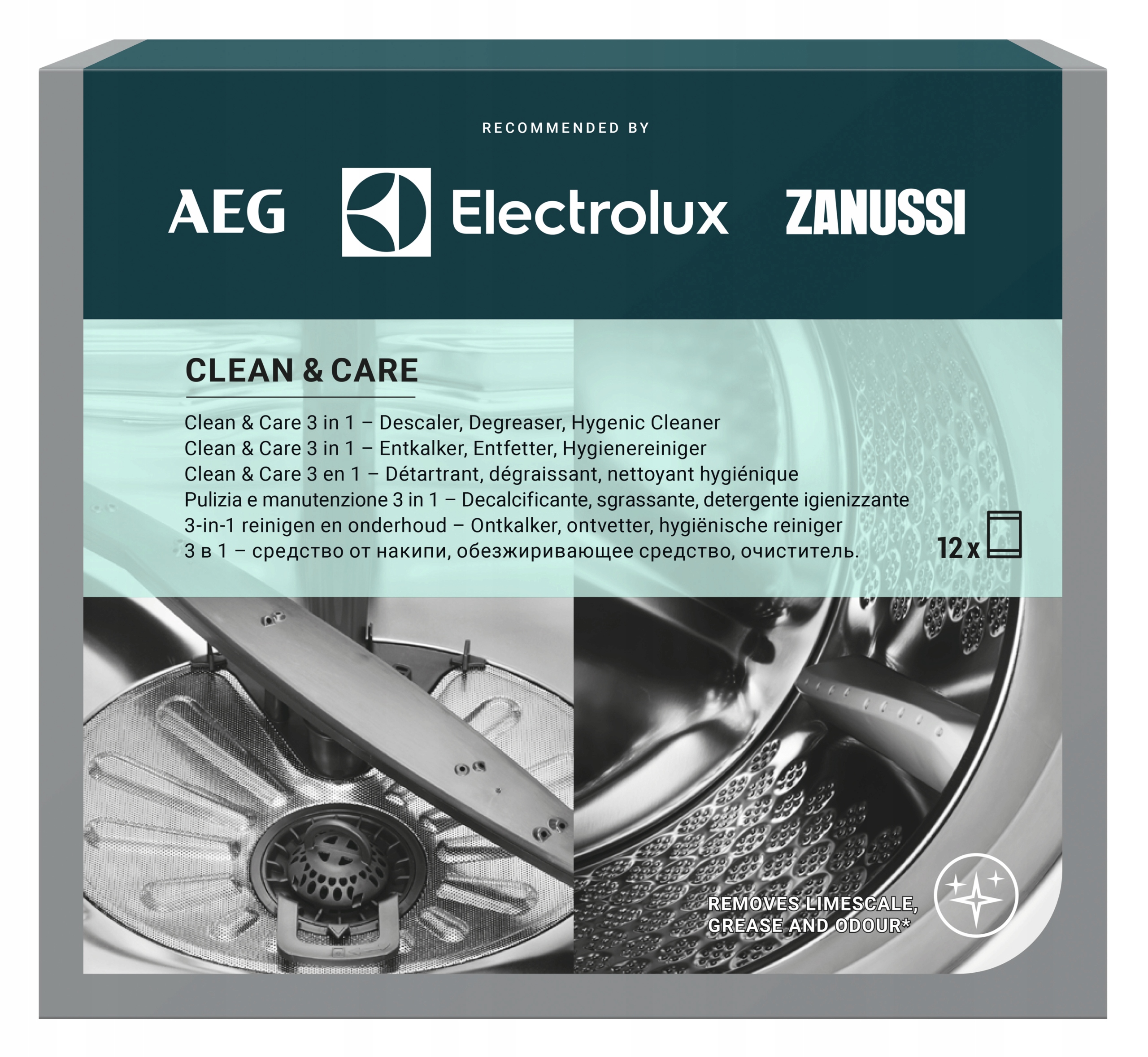 Levně 12x Odvápňovač pro pračky a myčky nádobí Electrolux