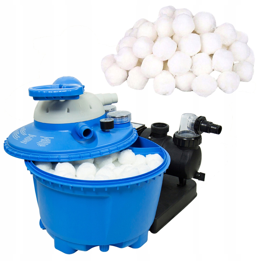 FILTER BALLS Kulki FILTRACYJNE filtrujące do BASENU pomp PIASKOWYCH 700g Stan opakowania oryginalne