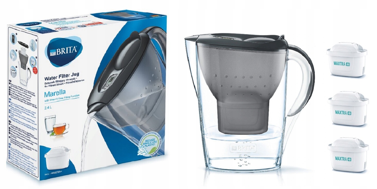

Dzbanek Brita Marella Cool czarna z 3 wkładami