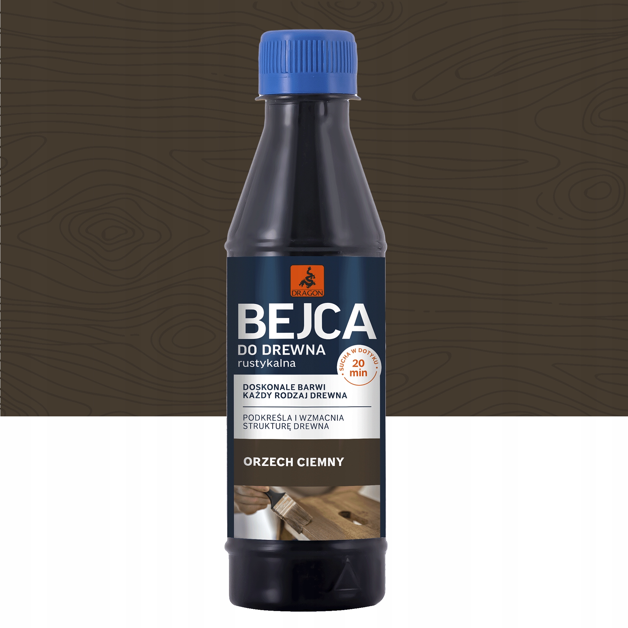 

Bejca rustykalna 0,2L Orzech Ciemny Dragon