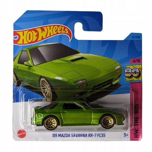 Hot Wheels Mazda Rx-7 - Serie autek, samochodów i pojazdów Mattel