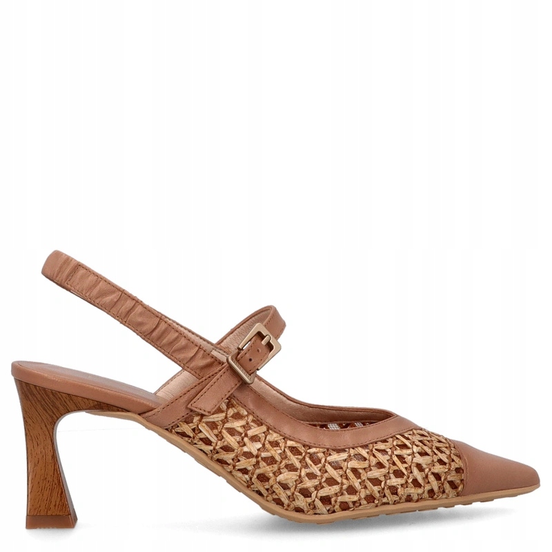 Pletené lodičky bez podpatku Hispanitas RHV264671 Karamelové 37