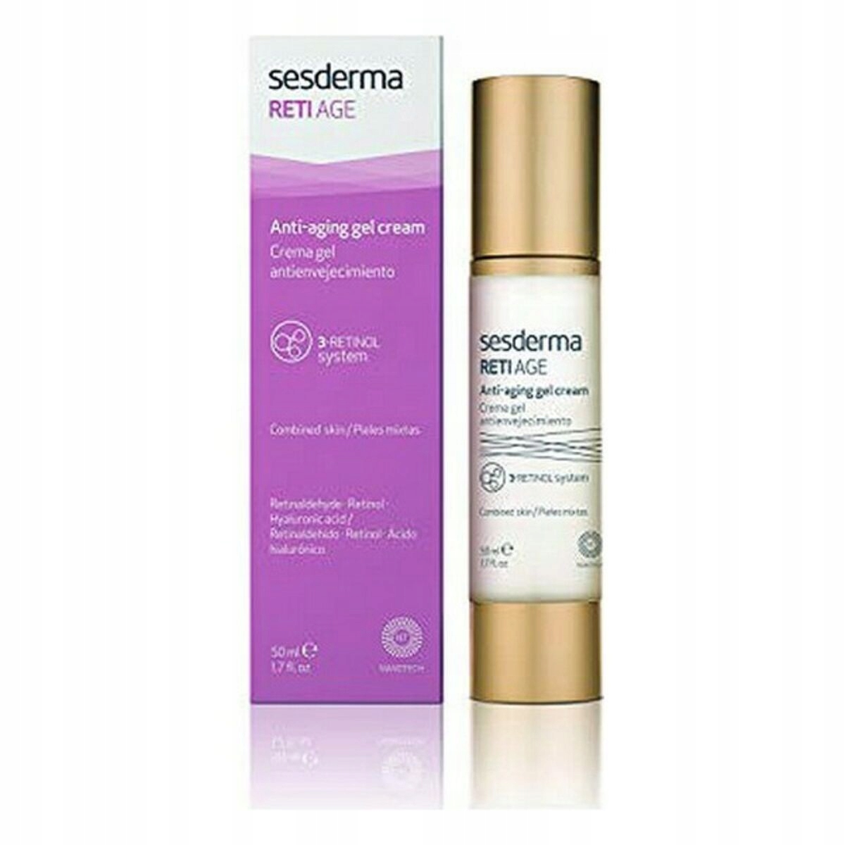 Krem wielozadaniowy do twarzy Sesderma Reti-Age 0 Spf dzień i noc 50 ml