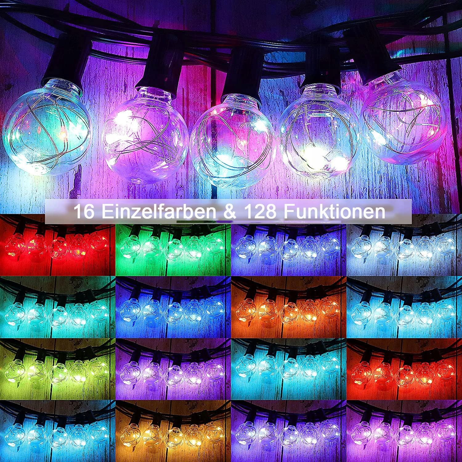 Philips Lampki LED Zewnętrzne 30 Kolorowe 9m Wodoodporne IP65 RGB Pilot — miniatura 2