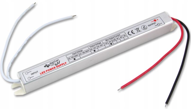 

Zasilacz Led 24W 12V IP20 Meblowy wąski Ultra Slim