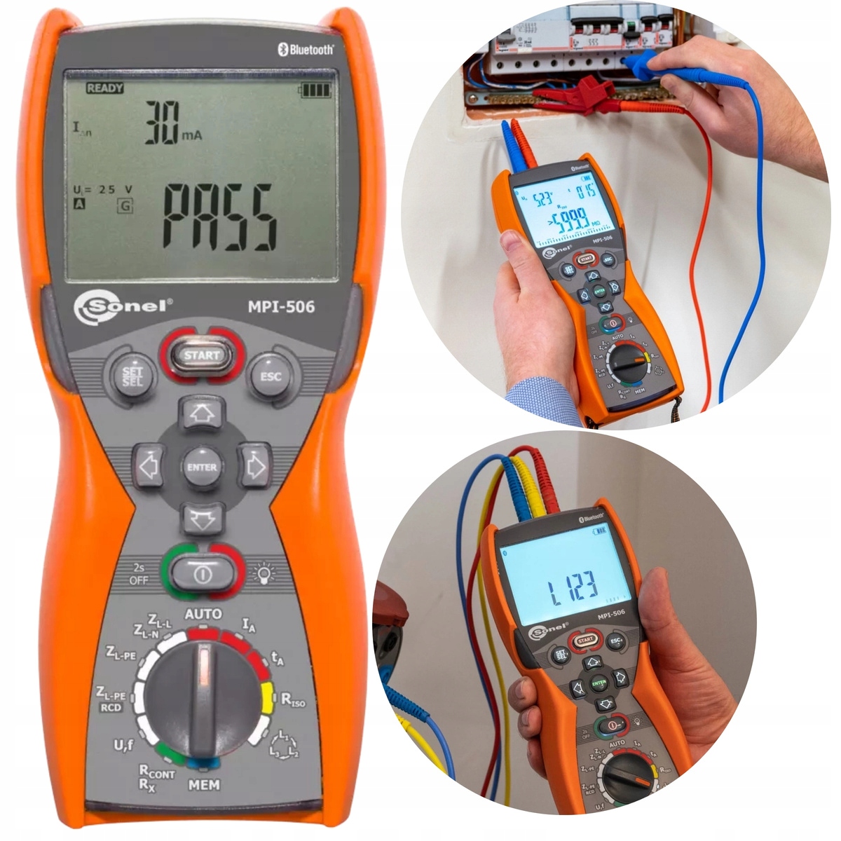 Sonel MPI-506 180-460V Multifunkční Elektroměr IP67