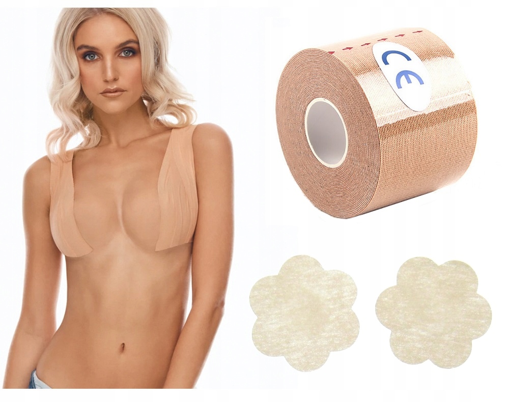 

Boob Tape Taśma Unosząca Biust Modelująca +osłonki