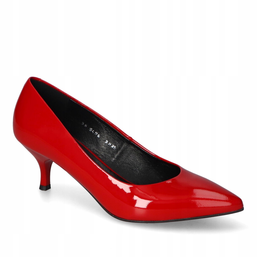 Dámské lodičky Kotyl Červený Lak Kožené 38