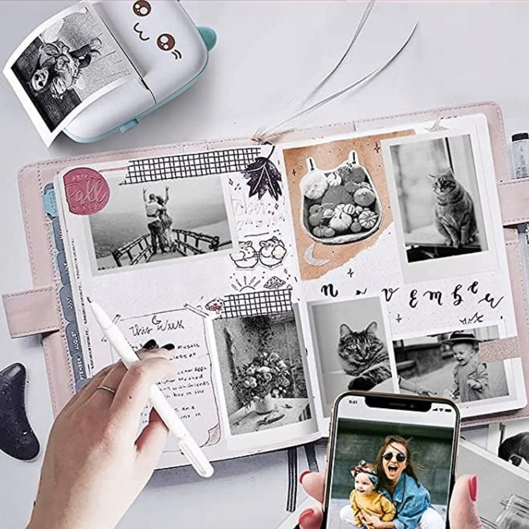 7xPAPIER TERMICZNY ROLKA SAMOPRZYLEPNA DO DRUKARKI APARATU NATYCHMIASTOWEGO Kolor biały