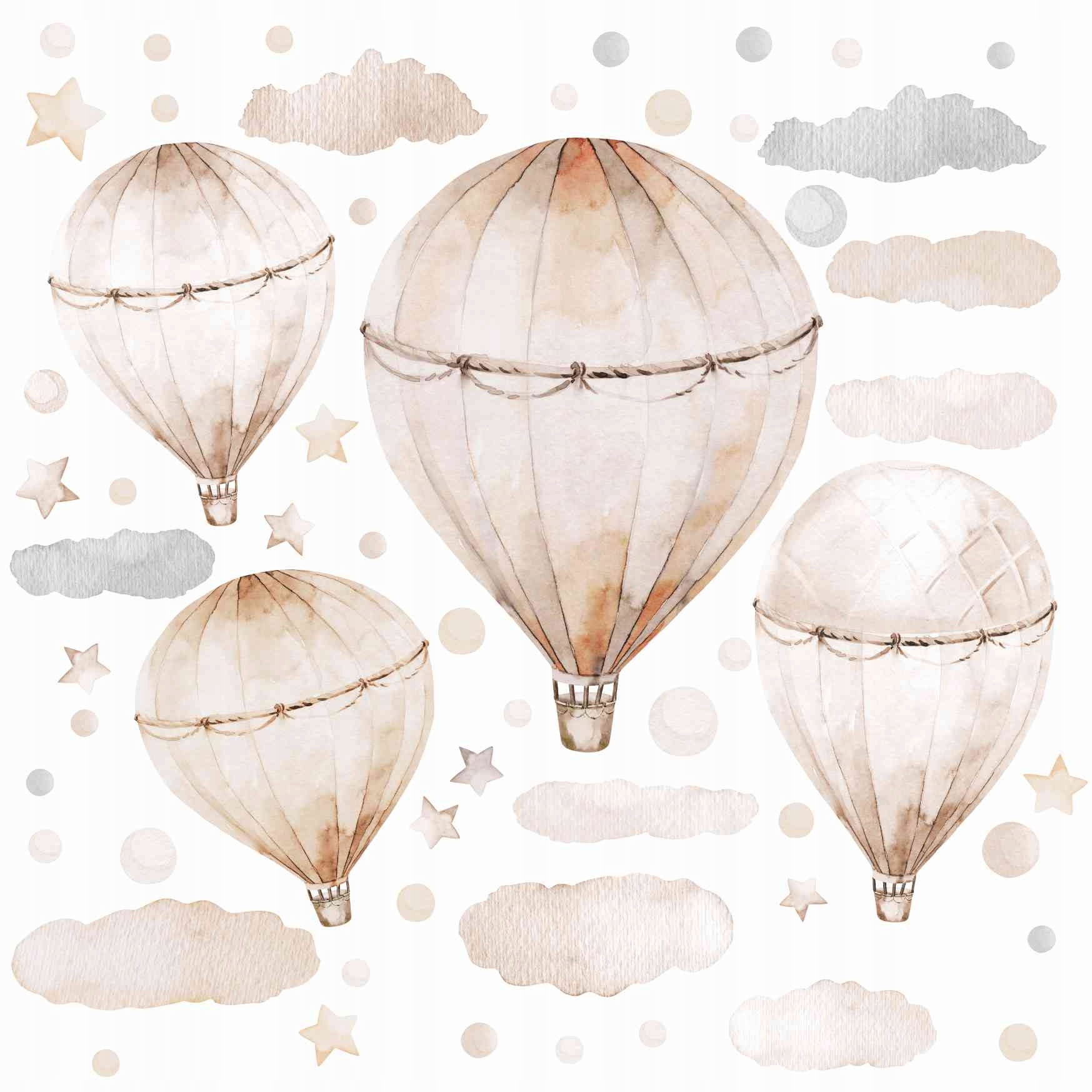 

Naklejki na ścianę Beżowe Piaskowe Balony