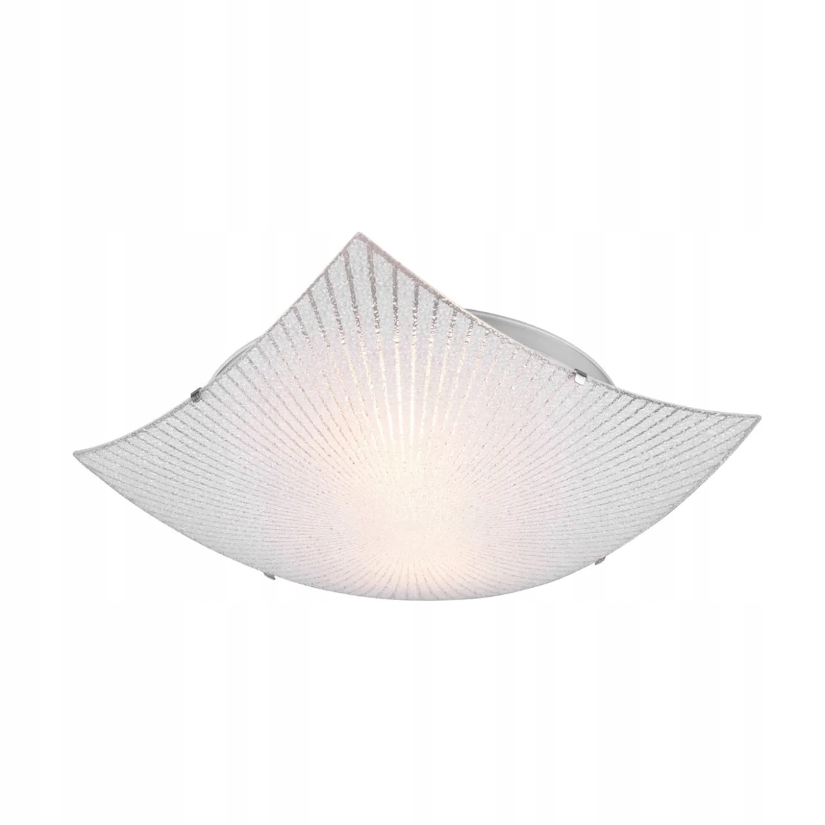 Stropní Svítidlo stropní svítidlo stříbrná, moderní skleněné čtvercové stínítko 2 body Trio