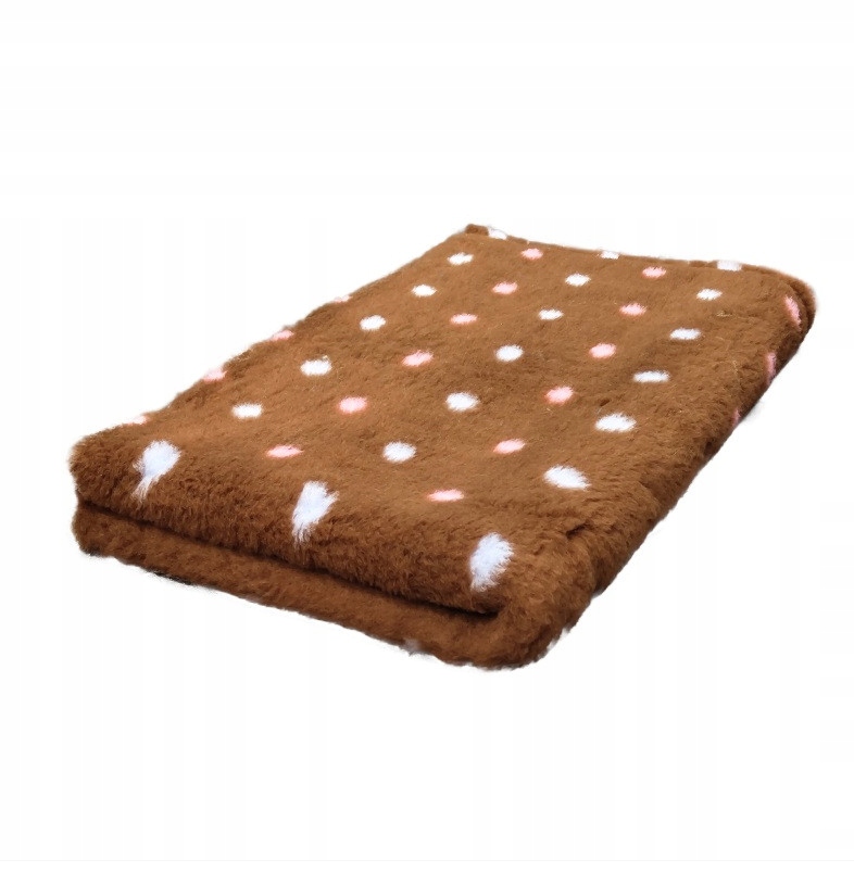Legowisko antypoślizgowe dla psa Dry Bed 28mm Buba brązowy w kropki