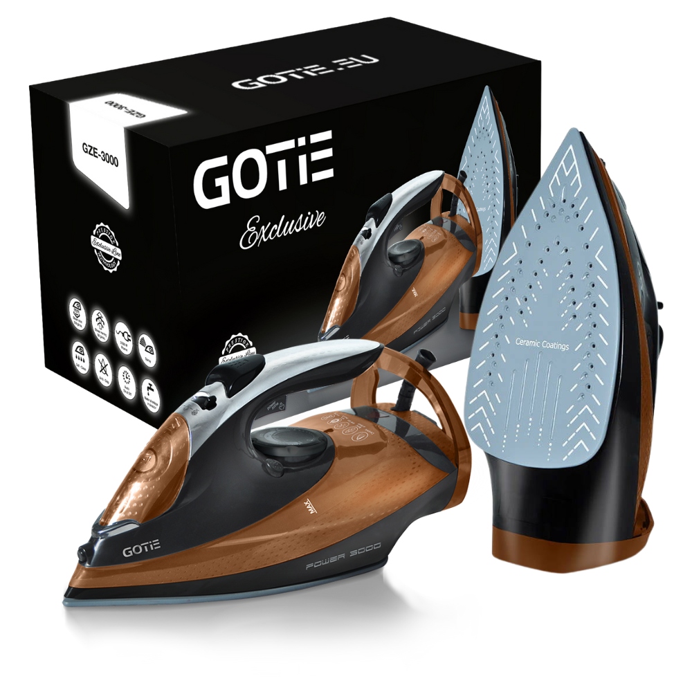 Żelazko parowe 3000W Gotie GZE-3000 para 210 g/min duża moc