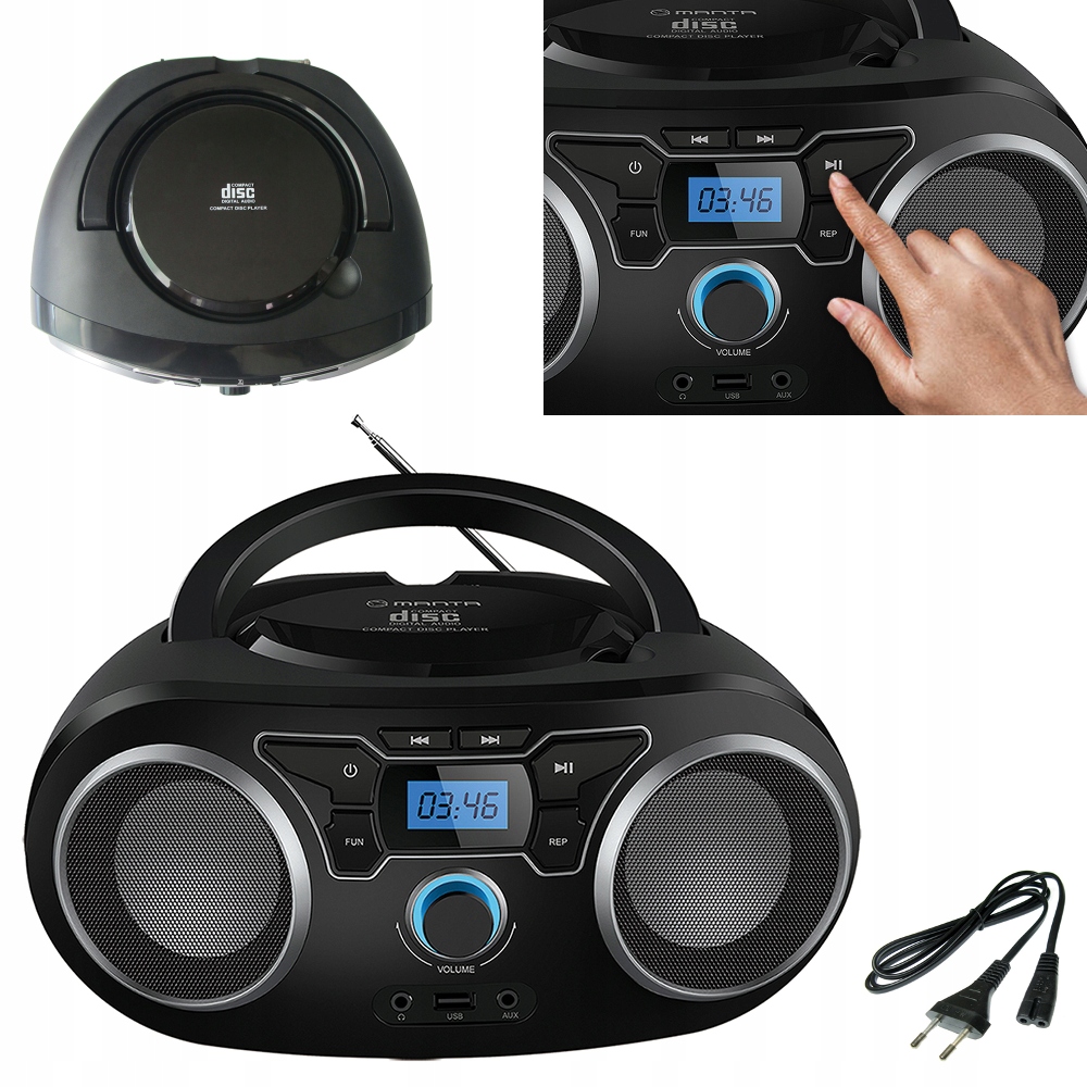 

Radio Kuchenne Boombox Manta CD Bluetooth Usb Aux