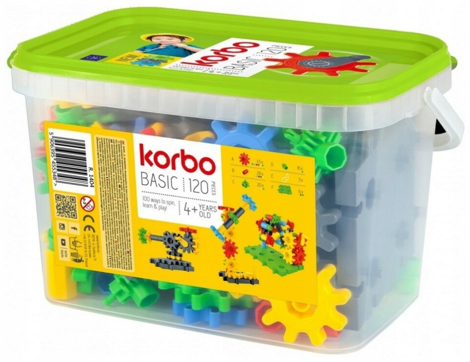 Korbo Ruchome Klocki Konstrukcyjne Basic 120 el.