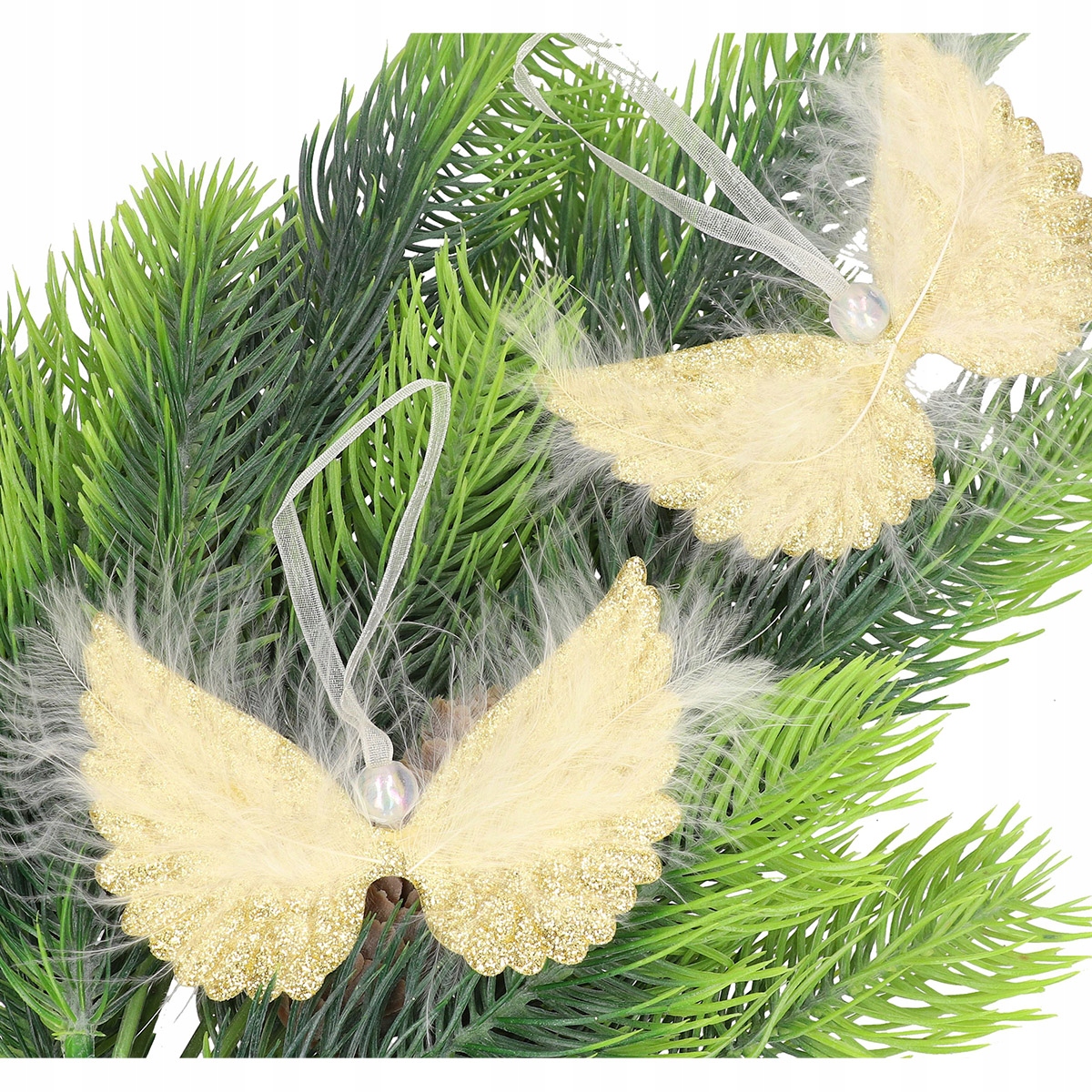 SKRZYDŁA ANIOŁKA ANIOŁA PIÓRKA ZAWIESZKI BOMBKI x3 Kod producenta ZAWIESZKA NA CHOINKĘ STROIK