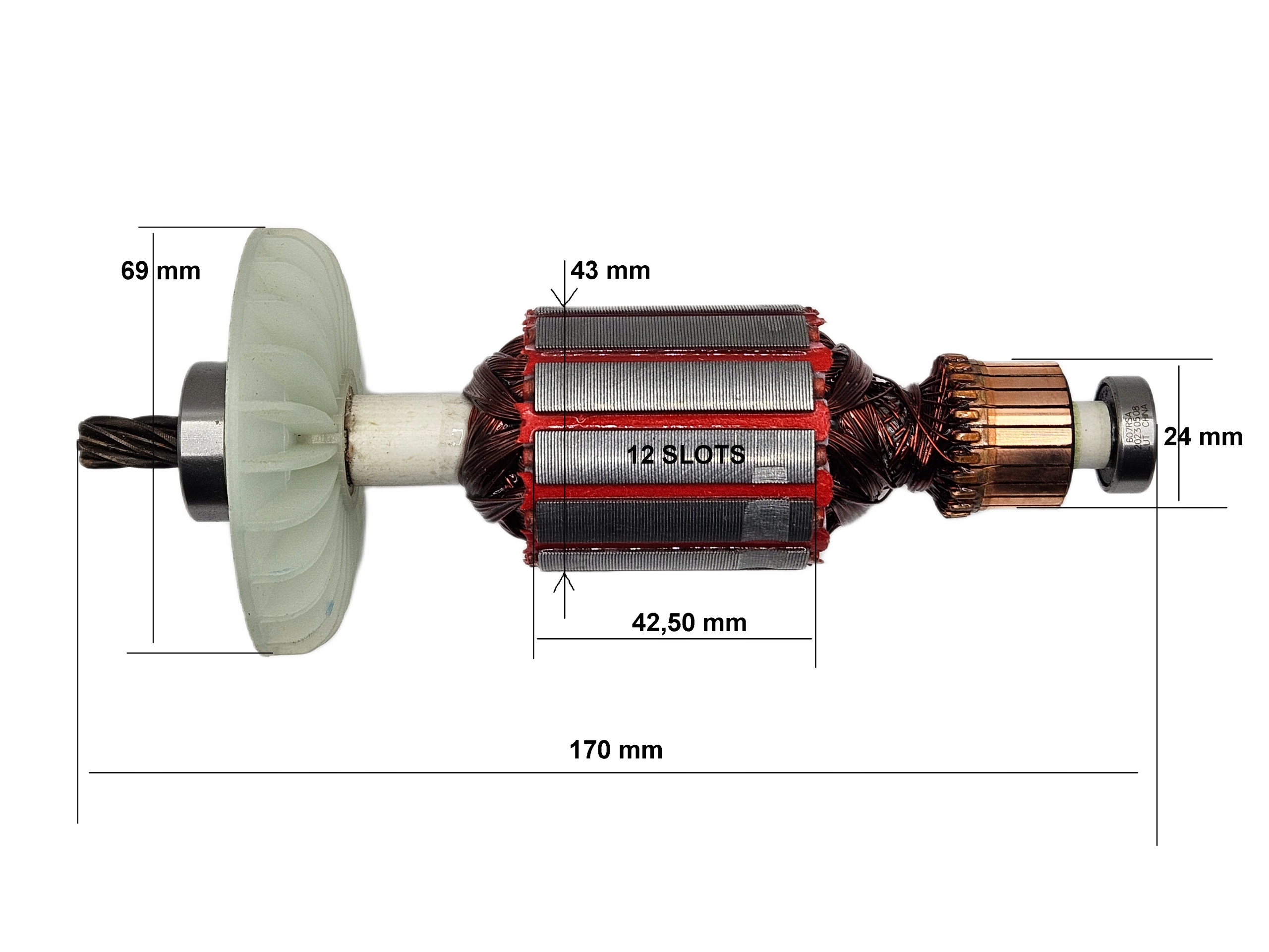 Wirnik silnika – piła tarczowa wgłębna Parkside Ptss 1200 D2 – rotor