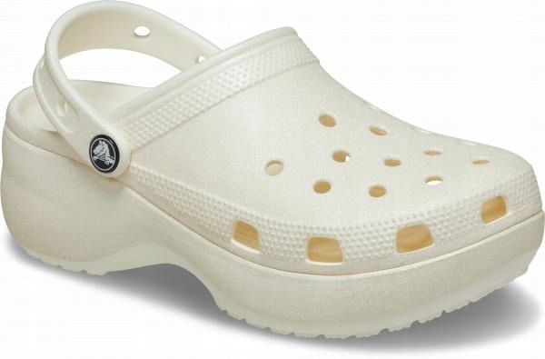 Dámské boty Chodaki Nazouváky Crocs Platforma Glitter 207241 Clog 36-37