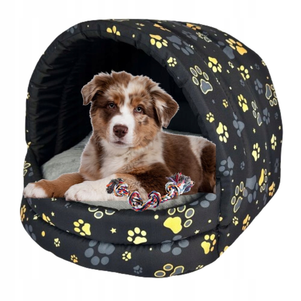 Levně Pelíšek pro středního psa Budka Matrace Polštář Látkové Velikost M