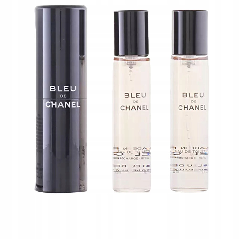 Bleu toaletní voda, plnitelný sprej, 3 x 20 ml
