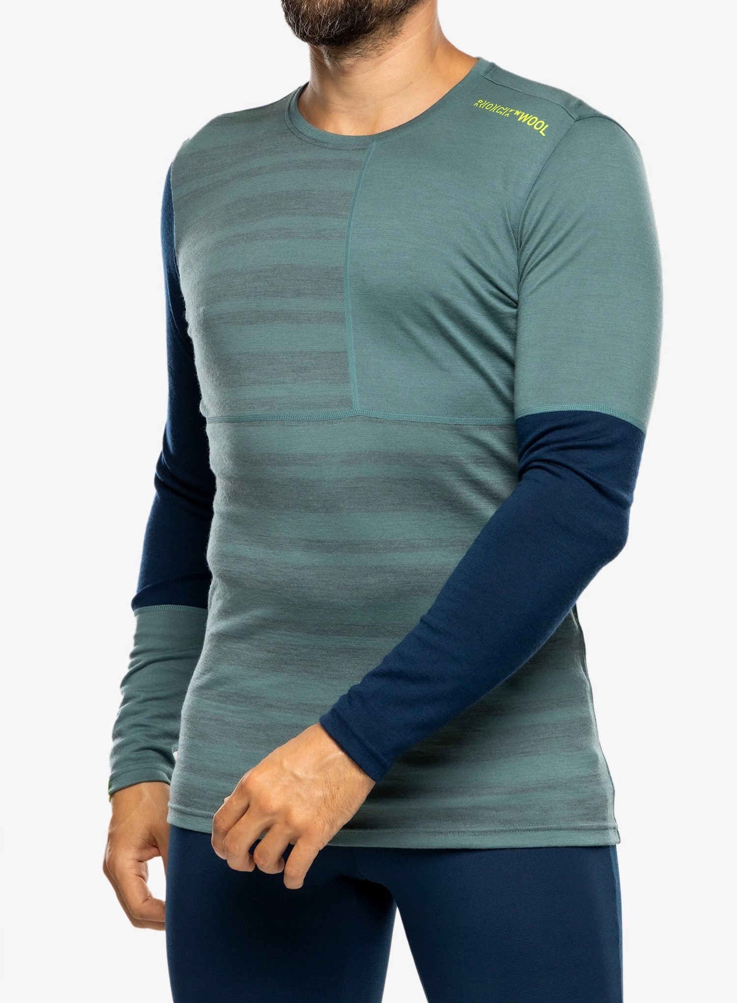 Bluza termiczna męska Ortovox 185 Rock N Wool Long Sleeve arctic grey S