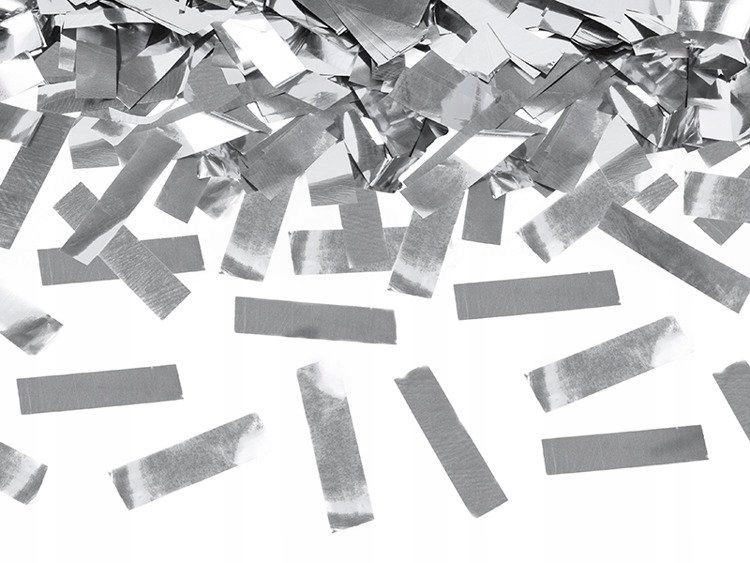 ARMATA TUBA STRZELAJĄCA KONFETTI SREBRNE 40 cm WESELE ŚLUB KOMUNIA URODZINY Marka Party Deco