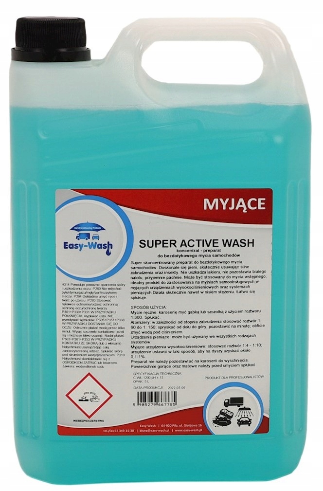 SUPER ACTIVE WASH 5L MOCNA PIANA AKTYWNA EASY-WASH
