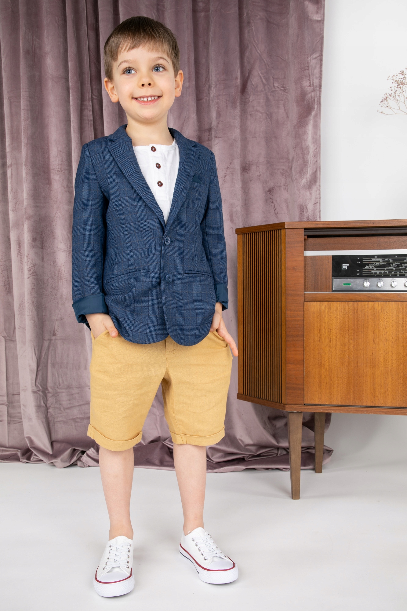 Chłopięce Krótkie spodenki beżowe 110 Coccodrillo