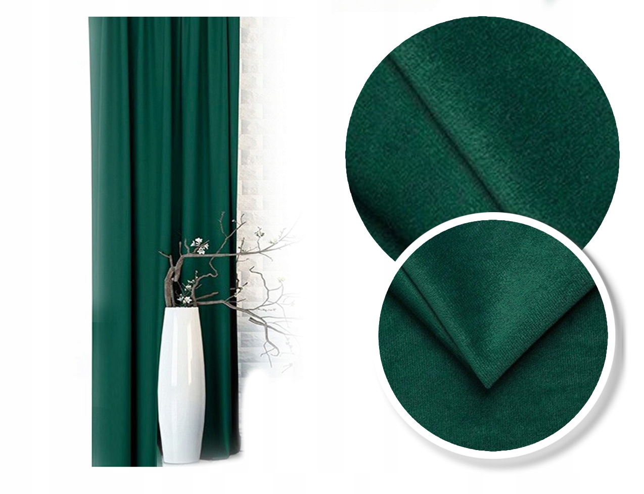 

Zasłony Gotowe Efe Zielen Butelkowa 230X140 Taśma