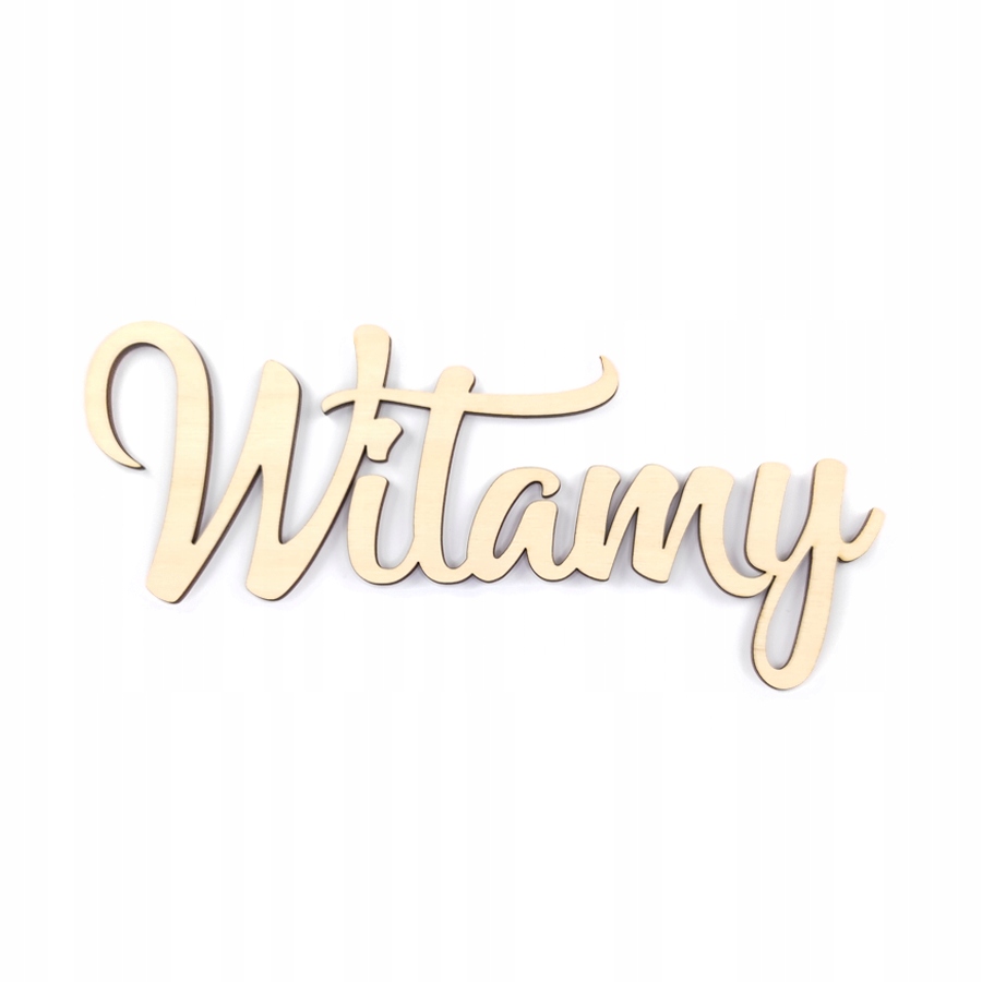

Napis Witamy sklejka 26 cm decupage wesele