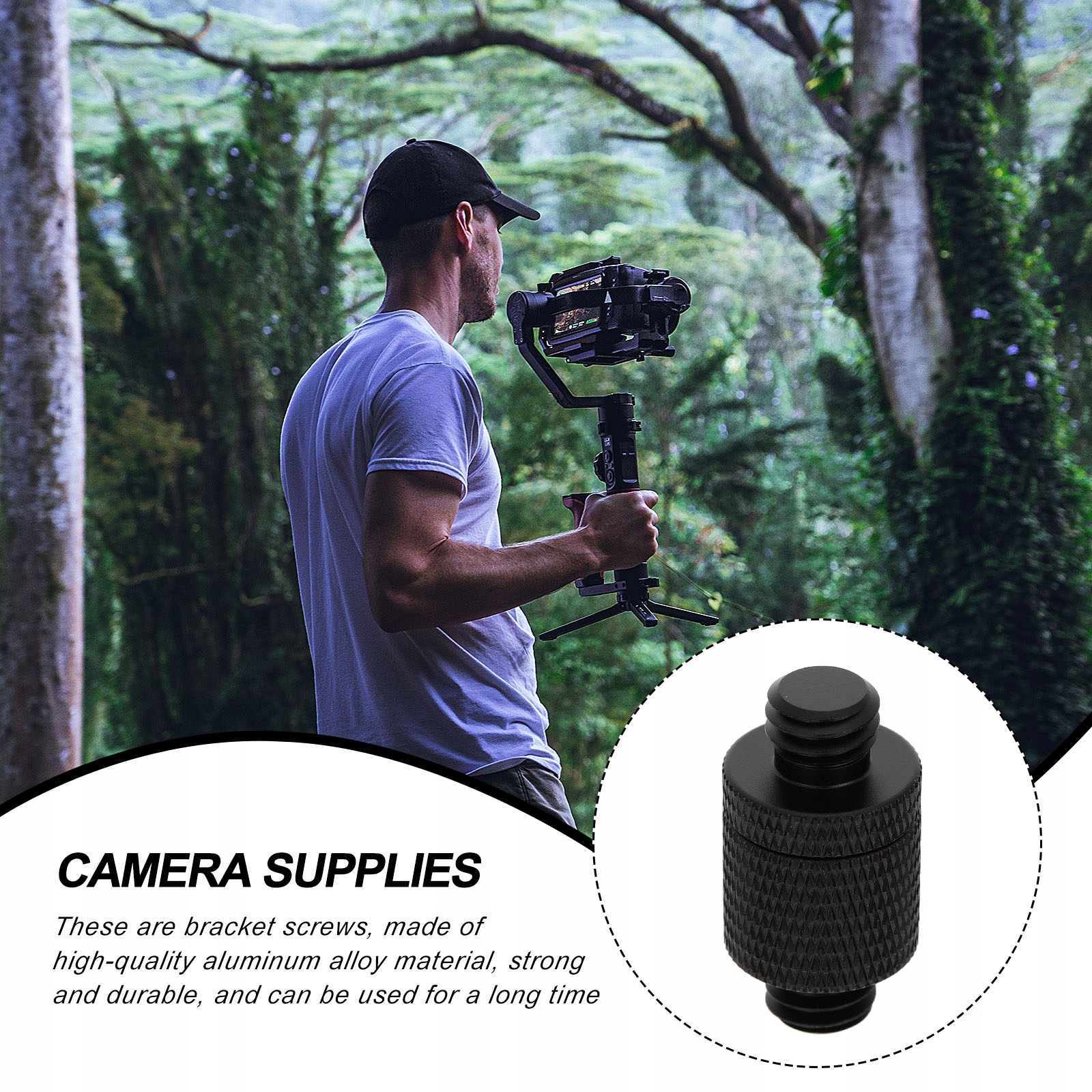 Śruba do mikrofonu Adapter do statywu do aparatu Marka bez marki