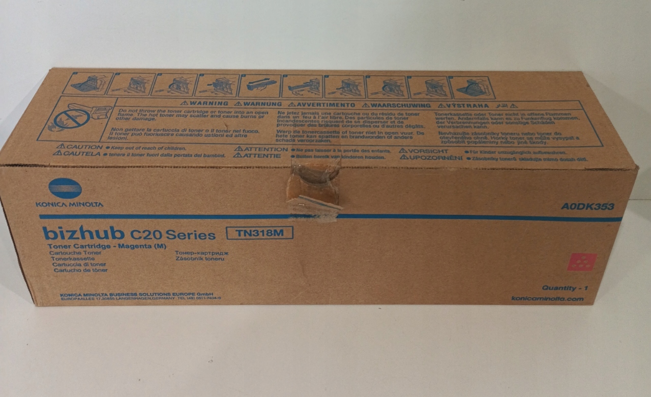 TONER KONICA TN318M MAGENTA (CZERWONY) ORYGINAŁ