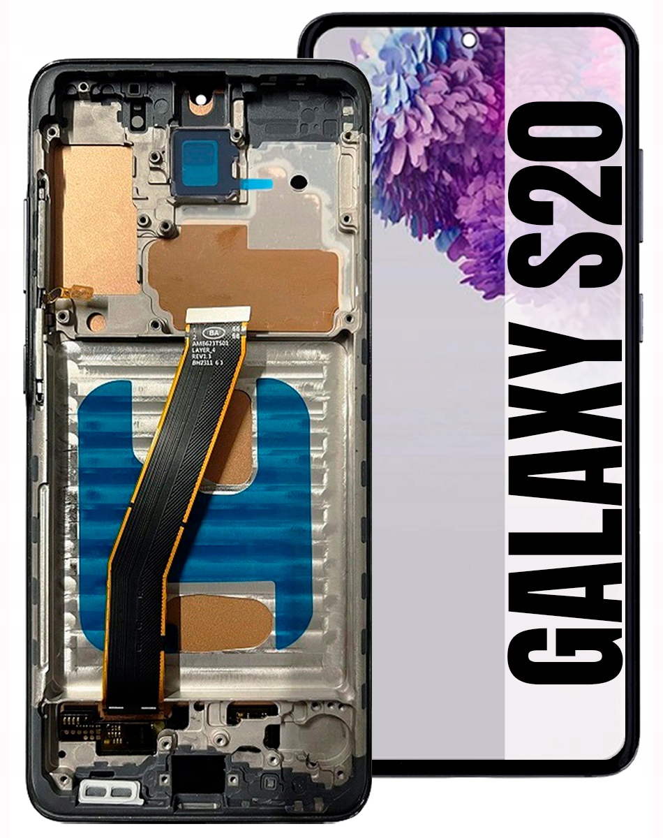 Displej Pro Samsung Galaxy S20 G980 G980F Incell LCD Rámeček Šedý