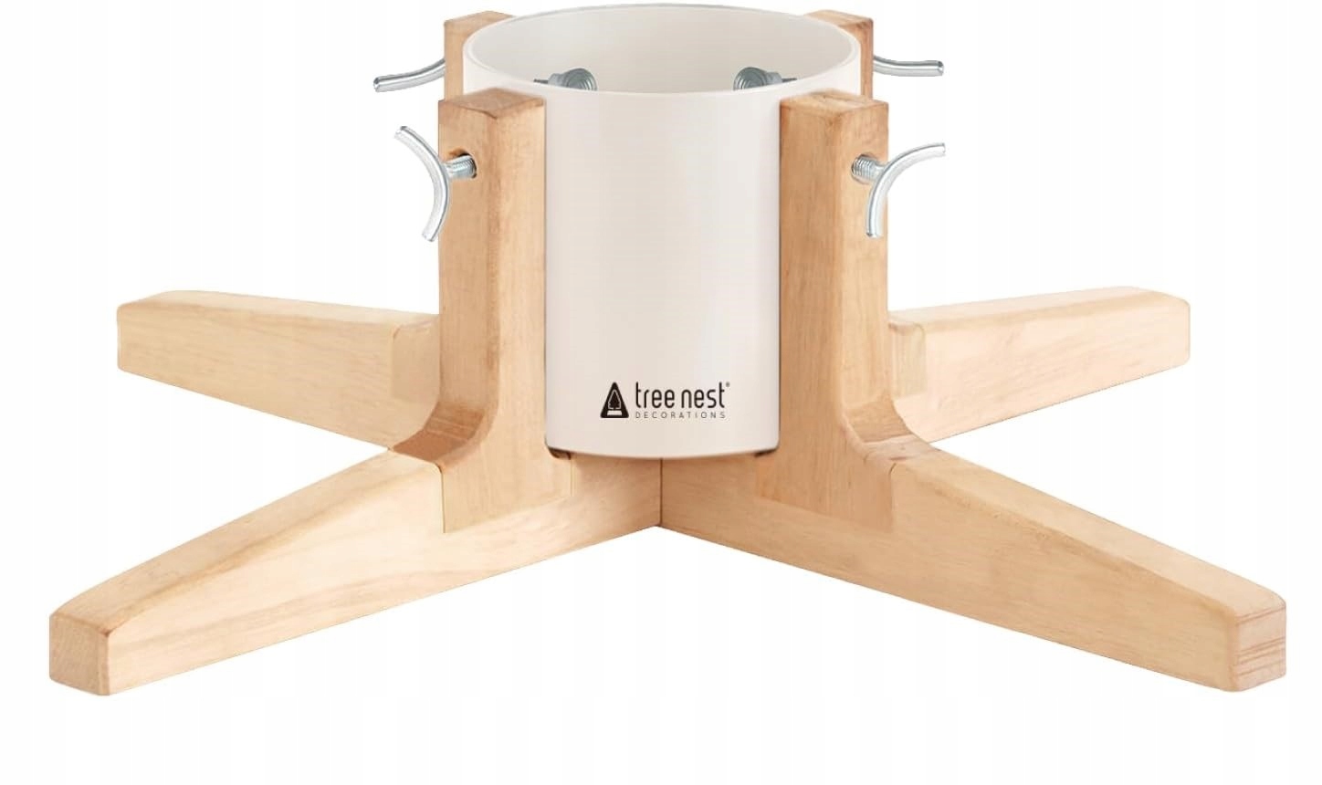 Stojan na vánoční stromek Rustic Design – bílý, průměr kmene 9 cm Tree Nest