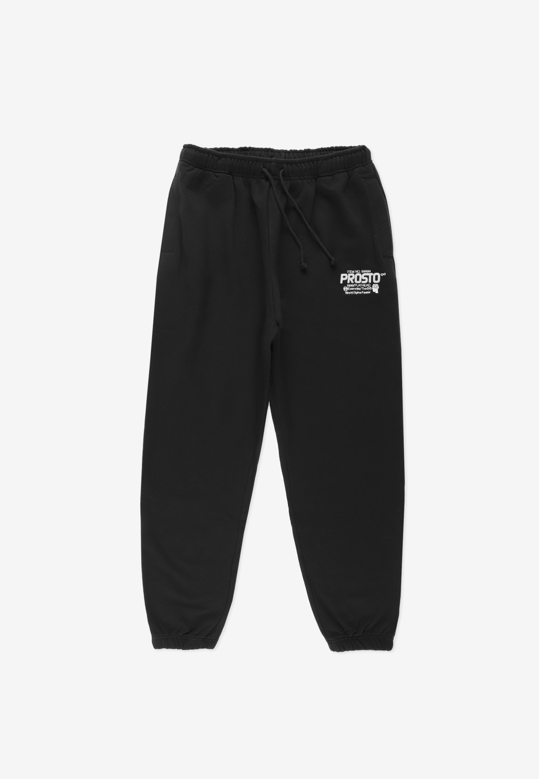 Męskie czarne spodnie dresowe Prosto Flathead Black M